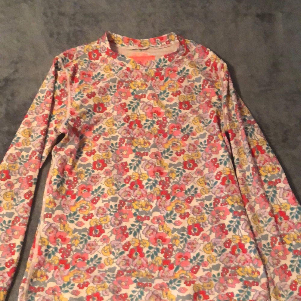 EUC J Crew Crew Cuts Rash Guard SPF 50+ girls sz 14